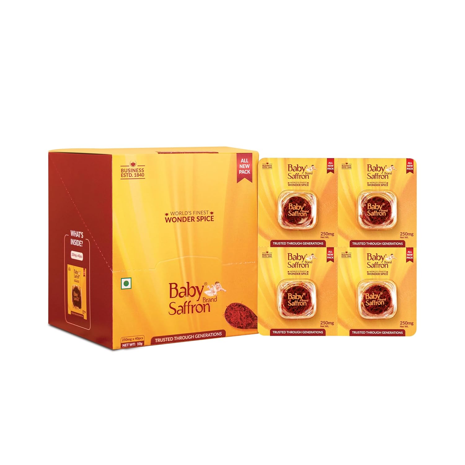 Baby Brand Saffron/Kesar/Kumkuma Puvvu 250Mg,